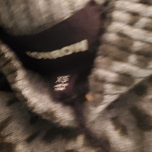 Monrow Leopard Mock Neck Cotton Cashmere Blend Black Grey xs & S NWT - Picture 6 of 6